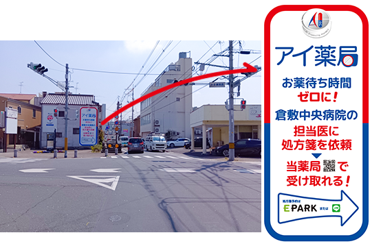 倉敷中央病院処方せん受付中